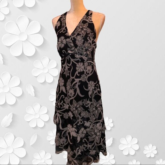 Blue sage brand dark gray// black halter dress - Picture 2 of 9